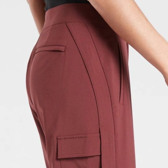 Athleta Uptown Ankle Pants size 2P Cognac Brown - Picture 4 of 6